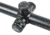 Wulf Optics Hurricane 6.5-25x50 Rifle Scope, 30mm Tube, Second Focal Plane, Red/Blue Half Mildot Reticle, Black, WU9105
