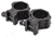 Wulf Optics WULF 40 MOA Adjustable 2 Piece Rifle Scope Rings, 6 Screw, Picatinny, Black, 34mm, WU8022