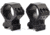 Wulf Optics WULF 40 MOA Adjustable 2 Piece Rifle Scope Rings, 6 Screw, Picatinny, Black, 34mm, WU8022