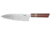 Xin Cutlery 14.25in Satin Japanese Style Chef's Knife, 14.25in Overall, 9in Satin Sandvik 12C27 Blade, Rosewood/Buffalo Horn/Nickel Silver Handle, XC121