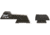 XS Sight Systems DXT Big Dot Pistol Tritium Night Sight, Colt Commander 4.25in Novak Rear, Matte Black, Standard, NE-0005S-5