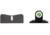 XS Sight Systems DXW Standard Dot Pistol Tritium Night Sight, Bulgarian Makarov, Matte Black, Standard, MV-0001P-4