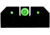 XS Sight Systems R3D Night Sights, Tritium, Green, Smith &amp; Wesson M&amp;P Shield/ M&amp;P M2.0 Shield, Black, SW-R033S-6G