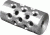 Precision Hardcore Gear Stainless Steel Radial Ported Brake - 1in OD X 5/8in-24, Raw, HC-91110