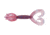 Yamamoto Baits Double Tail 5in Hula Grub, 10 Pack, Cinnamon-Red-Blue, YAM-97-10-215