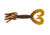 Yamamoto Baits Double Tail 5in Hula Grub, 10 Pack, Rootbeer-Green-Copper, YAM-97-10-236