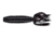 Yamamoto Baits Fat Ika Soft Bait, 10, 4in, Black with Small Red Flake, 92F-10-051