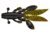 Yamamoto Baits Flappin Hog Creature Bait, 3.75in, 7pk, Green Pumpkin with Large Red, FH-07-318