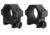 Yankee Hill Machine 4-Screw Low Profile Scope Ring Set Short One Inch Picatinny Matte Black
