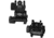 Yankee Hill Machine Flip Front and Rear Sights Set, Black, YHM-8027