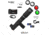Z-Bolt Blazer LEP Weapon Light - Dual Fuel - Cable Port Switch, Black, LEP-18650-PORT-BLK-PHCF