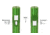 Z-Bolt D-5-G Duet Emerald Blue Pointer, Tru Green Laser, Dual Switch, FDA Class 3A, Green, Small, D-5-G