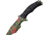 Z-Hunter Fixed Blade Knife, 6.5in, Sawback, Red Splatter, Black, Aluminum Handle ZB116GN