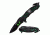 Z-Hunter Folding Blade, 3.5in, Stainless Steel Blade, Black Aluminum Handle ZB-160GN