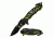 Z-Hunter Folding Blade, 3.5in, Stainless Steel Blade, Black Aluminum Handle ZB-160ZG
