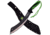 Z-Hunter Machete, 2.5in, Stainless Steel Blade, Black And Green Nylon Fiber And Rubber Handle ZB-130