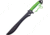 Z-Hunter Machete Fixed Blade Knife, 18in, Black, Green, Cord Wrapped Handle ZB125