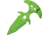 Z-Hunter Push Dagger Green Fixed Blade Knife, 2.5in, Partially Serrated, Double Edge Dagger, Green Handle ZB030GN