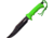 Z-Hunter Sawback Fixed Blade Green Fixed Blade Knife, 7.75in, Sawback, Green Handle ZB101
