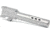 Zaffiri Precision Flush and Crown Pistol Barrel, Glock 19 Gen 5 ZPS.P and ZPS.4 Slide, 9mm, 1/10 Twist, 416R Stainless Steel, Stainless Steel, ZP.19G5BPSS