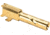 Zaffiri Precision Springfield Hellcat Flush &amp; Crown Pistol Barrel, Twist 1-10, 416R Stainless Steel, Gold, ZP.HCBG