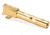 Zaffiri Precision Springfield Hellcat Pro Flush &amp; Crown Pistol Barrel, Twist 1-10, 416R Stainless Steel, Gold, ZP.HCPROBG