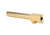 Zaffiri Precision IBS Glock 17 Gen 3, Glock 17 Gen 4 9mm Luger Non-Threaded Pistol Barrel, 4.37in, 1-10 RH Twist, PVD, Gold, BA-G17G14-CP-GLD
