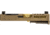 Zaffiri Precision ZPS2 Glock 43X Complete Pistol Slide, PVD, Flat Dark Earth/Gold, G43-ZPS2-RMSc-FDE-FC-GLD