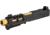Zaffiri Precision ZPS2 Glock 43X Threaded Complete Pistol Slide, PVD, Black/Gold, G43-ZPS2-RMSc-BLK-TH-GLD