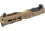 Zaffiri Precision ZPS3 Ported Glock 19 Gen 3 Complete Pistol Slide, PVD, Flat Dark Earth/Gold, G19G3-ZPS3-RMR-FDE-TP-GLD
