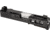 Zaffiri Precision ZPS3 Ported Glock 43X Complete Pistol Slide, Polished, Black/Stainless, G43-ZPS3-RMSc-BLK-TP-SS