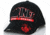 Zan Headgear 3-D Embroidered Black Cap Red White CPA021
