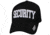 Zan Headgear 3-D Embroidered Black Cap Security White CPA003
