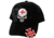 Zan Headgear 3-D Embroidered Black Cap Skull w/Maltese Cross CPA132
