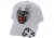 Zan Headgear 3-D Embroidered White Cap Chopper CPA128