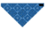 Zan Headgear 3-in-1 Headband System Velcro Bandanna Navy Paisley BV002