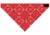 Zan Headgear 3-in-1 Headband System Velcro Bandanna Red Paisley BV003