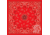 Zan Headgear Bandanna, Cotton, Red Paisley B003