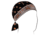 Zan Headgear Cotton Flydanna, One Size, Black/Orange, Z197