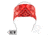 Zan Headgear Headband, Cotton, Red Paisley HBV106