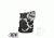 Zan Headgear Motley Tube, Polyester, Skull Xbones T227