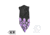 Zan Headgear Neodanna Mask, Cotton-Neoprene, Purple Paisley WNEO139