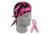 Zan Headgear Pink Ribbon Black Flydanna ZBC02