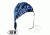 Zan Headgear Welders Cap, Cotton, Blue Lightning, Size 7.5 CPW226L