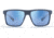 Zeal Optics Divide Recycled Plastics and Plant-Based Rectangular Polarized Sunglasses, Midnight/Horizon Blue, Medium, 11839