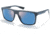Zeal Optics Divide Recycled Plastics and Plant-Based Rectangular Polarized Sunglasses, Midnight/Horizon Blue, Medium, 11839