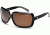 Zeal Optics Felicity Womens Sunglasses, Black Gloss Frame and Polarized Copper Lens 10024