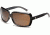 Zeal Optics Felicity Womens Sunglasses, Black Plaid Frame and Polarized Copper Lens 10027