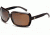 Zeal Optics Felicity Womens Sunglasses, Brown Plaid Frame and Polarized Copper Lens 10028