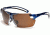 Zeal Optics Helix Sunglasses, Blue Gloss Frame and Polarized Copper Lens 10055